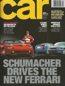CAR MAGAZINE 2001 MAR - 550 BARCHETTA & 360 SPIDER, SC430, NEW X5